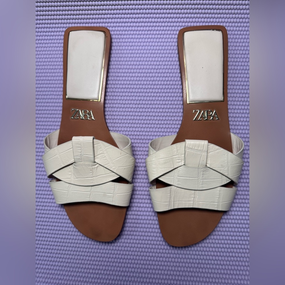 Zara Cream Women's Sandals